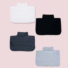 신축성 좋은 무지 면 방한용 목토시 넥워머 0025bu, 화이트