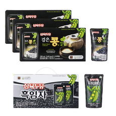 삼육두유 검은콩과 칼슘 흑임자 두유 파우치190ml 80팩 검은콩흑임자 식물성 단백질, 190ml, 1개