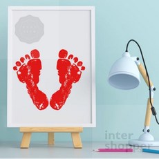 라온픽 애견 발도장 남기기 세트 강아지발, 검, 1개