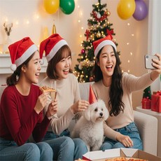 탐템 크리스마스 산타 모자 연말 파티 성탄절모자 크리스마스모자