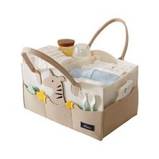 【一週內800 人拼單】寶寶牀頭收納提籃卡通大容量置物筐尿片裝尿不溼袋子尿布臺側邊, 1個, 寶寶牀頭收納提籃卡通大容量置物筐尿片裝尿
