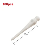 100PCS 프로페셔널 소프트 플라스틱 팁 포인트 교체 4BA 소프트 다트 팁, 하얀색
