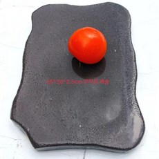 천연석 고기불판 구들장 돌판 캠핑 삼겹살 돌구이판, 9연그레이 불규칙 25 35x2.5cm, 1개, 1cm