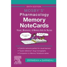 (영문도서) Mosby's Pharmacology Memory Notecards: Visual Mnemonic and Memory AIDS for Nurses Spiral, Mosby, English, 9780323661911