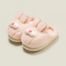 유블리 아동 여아 미끄럼방지 토끼 거실화 실내화 털 슬리퍼 레빗디