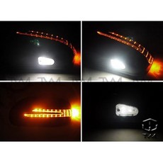 台灣之光 全新 W208 W168 R170 SLK 箭型 銀色 後視鏡 LED 方向燈蓋組 台製 後視鏡蓋, 1個