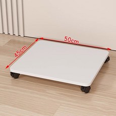 본체 트레이 프린터 받침대 이동식 바퀴X 단풍 (50x20x8) 브라켓 책상밑, 50 45 6 2 화이트, 1개