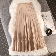 모직 플리츠 밴딩 주름 스커트 하늘비즈 C13 B780F180