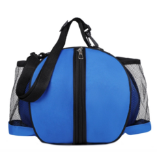 單肩背多功能球袋 籃球/足球/排球收納袋 實拍現貨, 藍色, 1個
