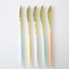 一次性紙碗 燙金加厚 生日派對小吃碗, 刀5色混裝10個, 1個