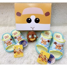 新色到貨黃色超可愛 全家 快速出貨正品 孩子最愛 天竺鼠車車兒童拖鞋 止滑平底拖鞋