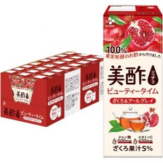 [대용량] 뷰티 타임 석류 & 얼그레이 24병 식초 실온 음료 대량 구매, [대용량] 뷰티 타임 석류 & 얼그레이, 24병, 식초