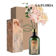 라플로리아 꽃 디퓨저, 1개, 500ml, S1.블랙체리 향/C3. 수국(중)L12/핑크
