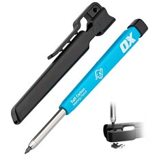 OX Tools 목수 연필 기계식 세트 - 2.8mm 심 벨트 클립 샤프너 및 홀더가 있는 튼튼한 건설 정밀 목공, OX 카펜터 펜슬