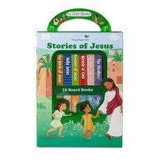 My Little Library: Stories of Jesus (12 Board Books) Hardcover, Little Grasshopper Books, English, 9781645586708