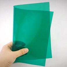 PVC 필름지 미술 과학 수행평가 두꺼운 A4 셀로판지 29x21(5장), 그린