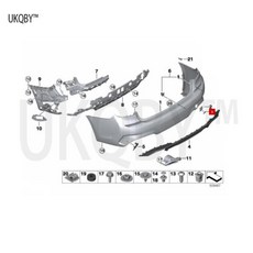 트레일러 후크 가드 51129880379 하단 부분, 02 51129880379, 1개