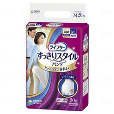 Lifree 來復易 男女通用簡潔風格褲型成人紙尿褲 藍色, 1個, 20入, M