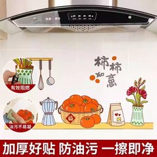 帅康·居洛 透明印花廚房防油貼紙 加厚耐高溫 防油污易清潔, 1個