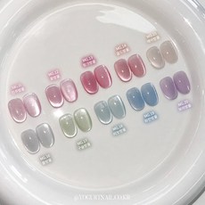 요거트젤 물방울 자석젤네일, 요거트젤 물방울 - MG-12, 1세트, 요거트젤 물방울 - MG-12