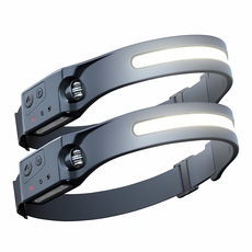 MACHFALLY C타입 USB충전 헤드랜턴 LX200 2개(1세트), 블랙, 2개