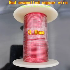 100g 빨간색 코일 구리 케이블 0.05 0.08 0.1 0.13 0.25 0.3 0.4 0.5mm 0.6 0.7 0.8 0.9 1.0 1.2mm QA-1-15, 06 0.8mm
