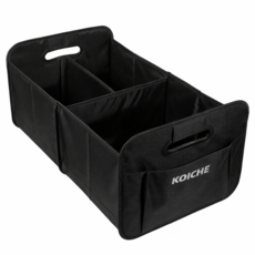 코이체 다용도 폴딩형 접이식 자동차 트렁크 정리 수납함, 블랙 블랙