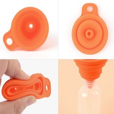 마켓주하 자바라 실리콘 깔대기 미니 미니깔대기4MM, 블루, 1개