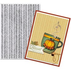 글로데카트 셰브론 헤링본 배경 엠보싱 폴더 플라스틱 텍스처 인상 기본 패턴 템플릿 카드 제작 스크랩북 종이 공예 앨범 스탬프 DIY 데코, style4