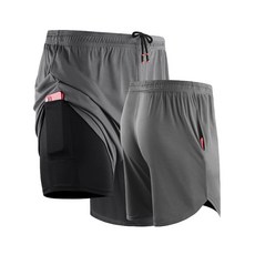 男生內口袋慢跑運動健身短褲 五分褲