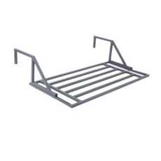 스테인레스 스틸 창틀선반 고층 창틀용 걸이식 베란다화분걸이 문걸이 빨래건조대 창틀고리, 회색, 20*39.5*100cm