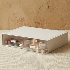 푸른숲살림 책상 수납 정리 미니 서랍, 1개, 2구, 화이트