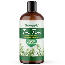 Naturopathy 라벤더 에센셜 오일 100% 천연 치료 등급 프리미엄 품질 118.3ml4액량 온스 - 아로마테라피 및 휴식에 적합 227406, 티트리