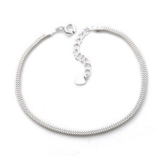 미니아트 여성용 순은 92.5 체인 데일리 심풀박스 실버 팔찌 SH192