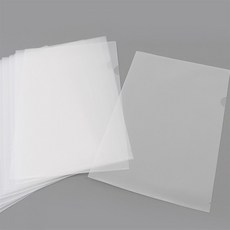 부자상점 L형 투명파일홀더 12P 엘파일