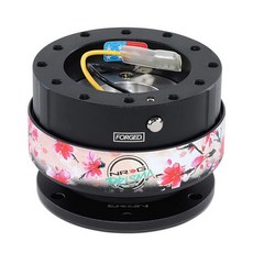 NRG Innovations 퀵 릴리스 블랙 바디/ 블랙 링 Gen 2.0 (SRK-200BK), 블랙 바디/사쿠라 링