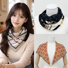 빅프렌치 자석 스카프 20종 마그네틱 봄 간절기 여성 쉬폰 숄 봄숄