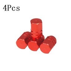 10Pcs 자동차 바퀴 타이어 커버 밸브 Airdu 줄기 알루미늄, 4pcs red