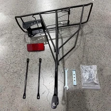 1세트 250kg 적재 용량 선반형 자전거 뒷좌석 짐받이 휴대용 견고한 캐리어 산악 자전거 캐리어, B, 1개