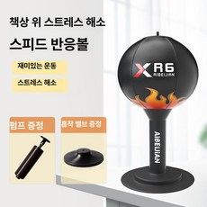 복싱 펀치 속도 공 통풍구 감압 어린이용 성인, 1개, 9.스트레스 해소 복싱 스피드볼  버전 화염 블랙 +