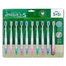 안티프라그 S 탄력모 칫솔, 10개입, 1개