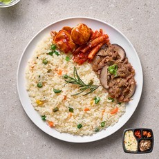 굿스푼 다이어트 야채볶음밥 버섯소불고기 225g 4팩 간장 소고기 뚝불 탄단지 밸런스 간편 일주일 식단 고기반찬 편의점 도시락, 야채볶음밥&버섯소불고기 4팩, 4개