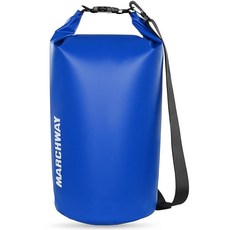 MARCHWAY 플로팅 방수 드라이 백 백팩 5L/10L/20L/30L/40L 롤 탑 자루는 카약 래프팅 보트 타기 수영 캠핑 하이킹 해변 낚시를 위한 장비를 건, 다크 블루