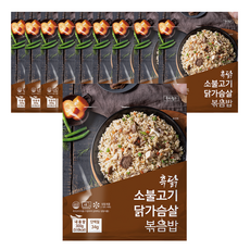 흑닭 소불고기 닭가슴살 볶음밥, 10개, 300g