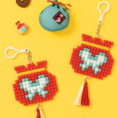 디폼블럭 공룡곰 키링 열쇠고리 만들기 패키지 미술 놀이 공예 체험 재료 diy