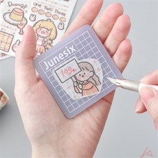 올데이픽 고무 커팅 매트 소형 칼판, 6x6cm