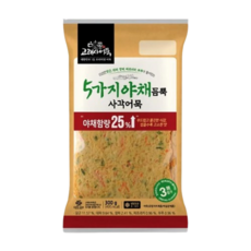 고래사어묵 5가지 야채 듬뿍 사각 어묵, 1개, 300g