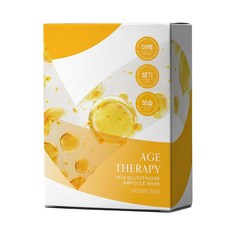 Elensilia 에이지 밸런스 비타-글루타티온 앰플 마스크 - 비타민 복합체가 함유된 하이드레이팅 & 래디언스 부스팅 페이스 25장 (각 25ml / 8.8액량 온스), Vita Glutathione