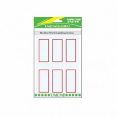 24x53mm 견출지 10매입 총 60개 네임스티커 이름표 수기용 라벨지 사무용, 청색