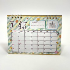 일본 정품 2026 산리오 탁상달력, 1개, 포차코